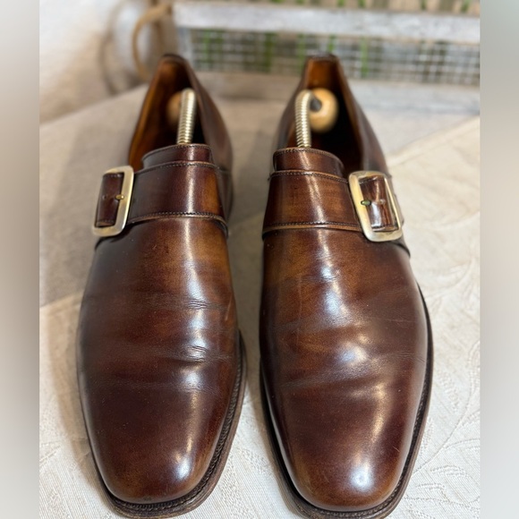 Alan McAfee London Bespoke Single Monk Strap Shoes - UK 9 / US 10 - Tree Incl.